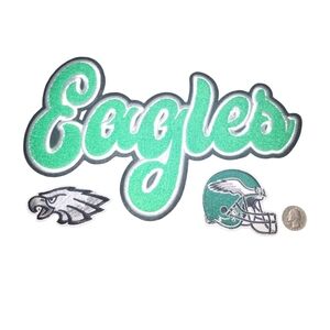 Philadelphia Eagles  Iron on Patches 3 pcs bundle